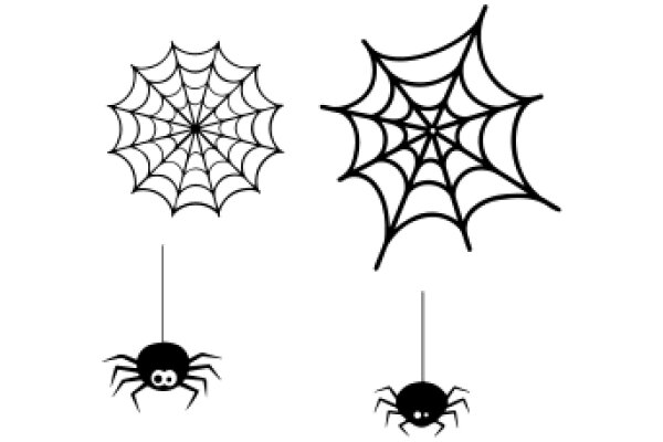 A Playful Trio: Spider, Spider Web, and Spider Ornament
