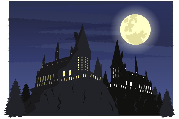 Hogwarts by Moonlight