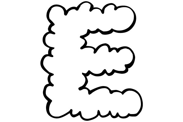 Cloudy Letter E