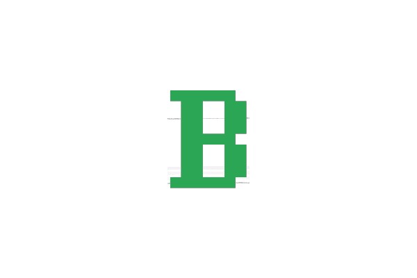 Green Square with Cut-Outs