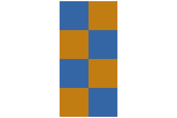 Diagonal Alternating Colors Pattern