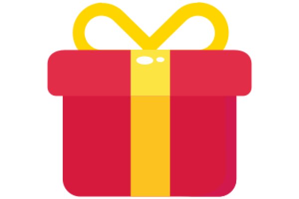 A Vibrant Gift Box with a Yellow Handle