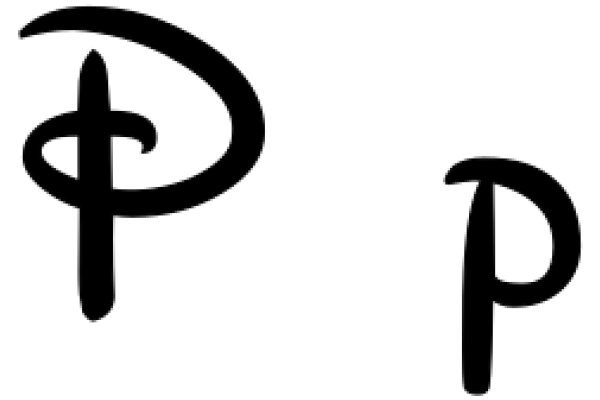 A Simple, Hand-Drawn Letter 'P' on a White Background