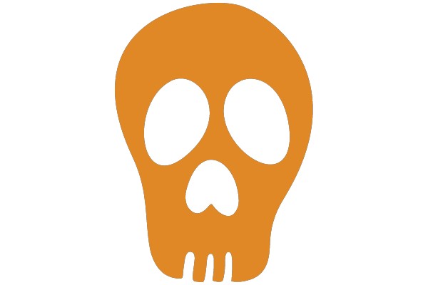 Orange Skull Icon