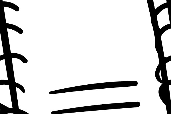 An Open Notebook Clip Art
