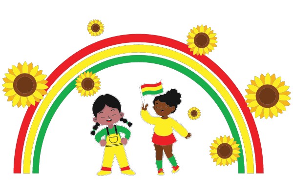 Juneteenth Celebration: Bowcys' Rainbow and Sunflower Bundle