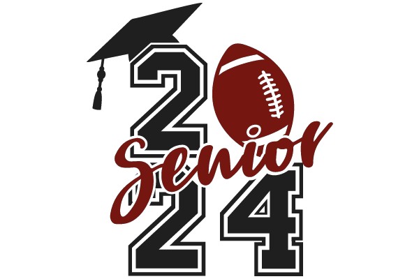 Senior Class of 2024 Football Team Logo