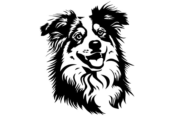 A Portrait of a Dog's Face, Capturing the Joy of a Smile