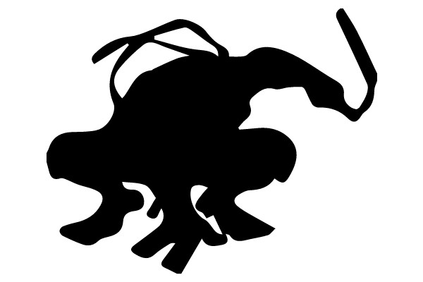 Abstract Silhouette of a Curved Object
