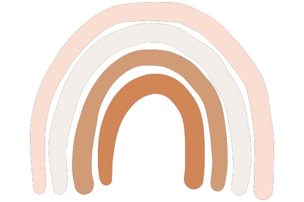 Whimsical Stacked Arches in Soft Tones