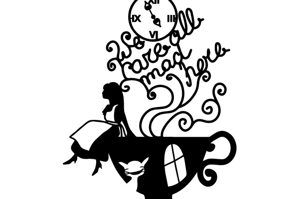 Whimsical Silhouette: A Tale of Wonderland