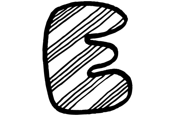 Hand-Drawn Letter E