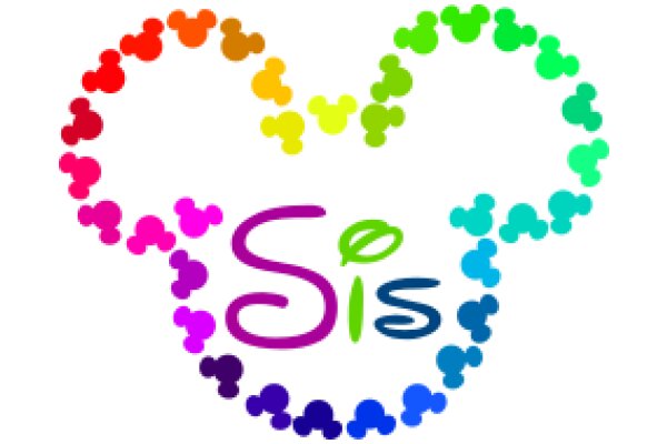 Colorful Mickey Mouse Ears with the Word 'Sis' in the Center