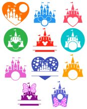 A Collection of Colorful Disney-Inspired Icons