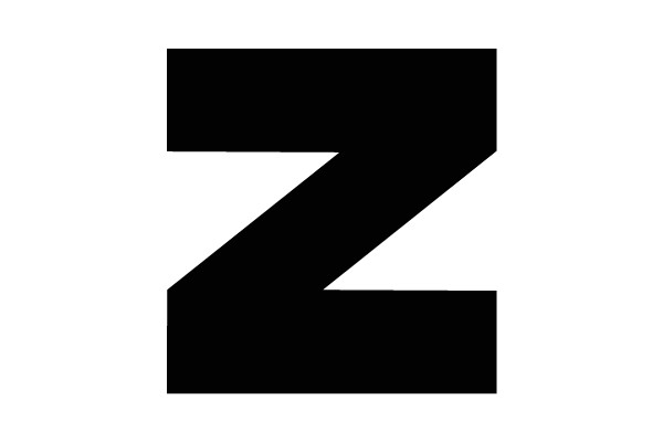 Bold Black 'Z' Symbol