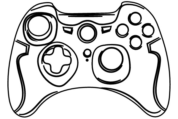 Video Game Controller Sketch