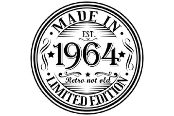 Vintage 1964 Made in Est. Retro Not Old Limited Edition Seal