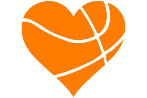Vibrant Orange Basketball Logo