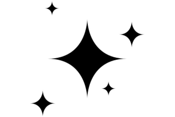 Stylized Starburst Pattern on a White Background
