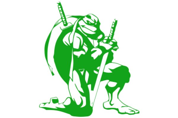 The Green Ninja: A Silhouette of Power and Stealth