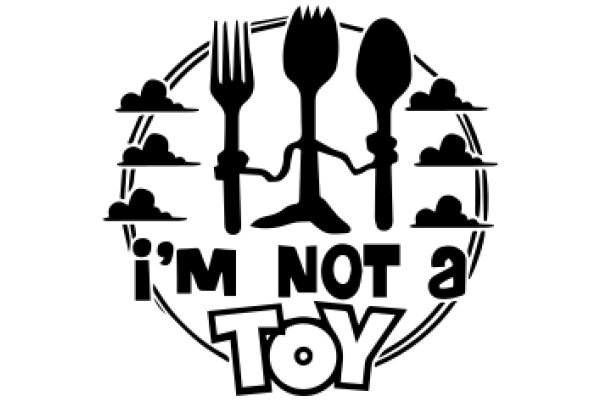 A Playful Take on the Toy Story Franchise: 'I'm Not a Toy' - A Illustration of Fork, Spoon, and Spatula Characters