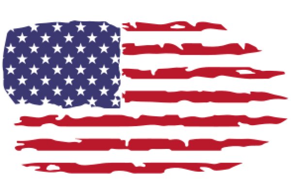 United States Flag with a Twist: A Graphic Artwork