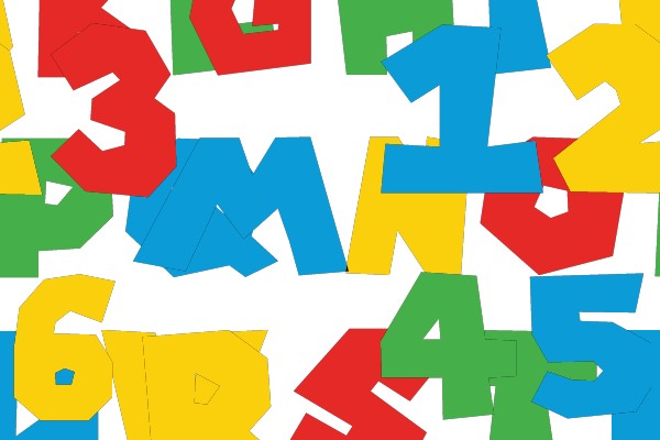 Colorful Alphabet and Number Set