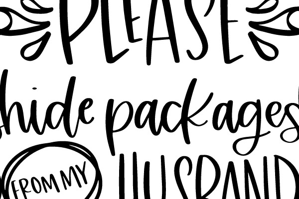 Humorous Sign Requesting Package Privacy