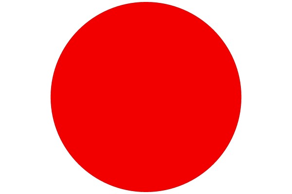 A Solid Red Circle.