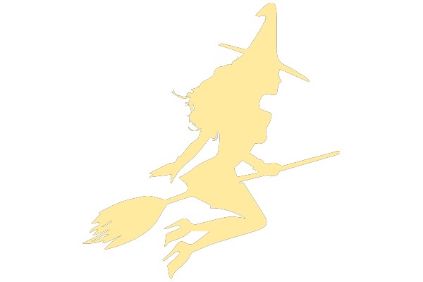 Flying Witch Silhouette