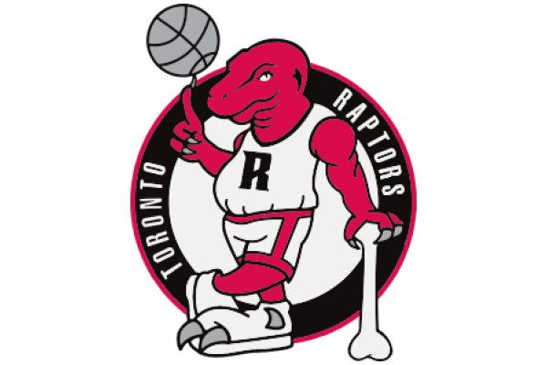 Toronto Raptors Logo: A Graphic Design of a Basketball Player with a Ball and a Bone
