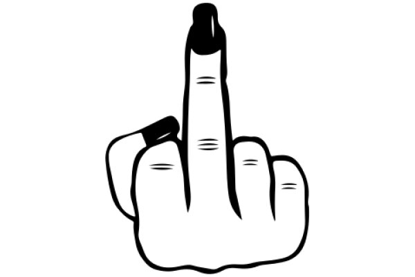 A Simple Drawing of a Middle Finger
