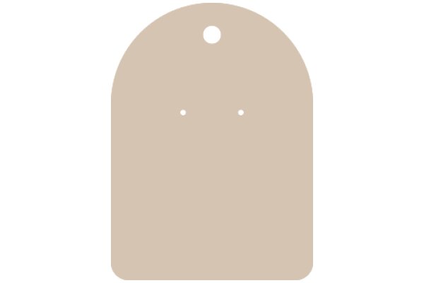 A Simple, Solid Beige Circle