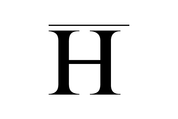 Bold Capital Letter H