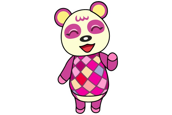 Joyful Panda: A Vibrant Celebration of Color and Cheer