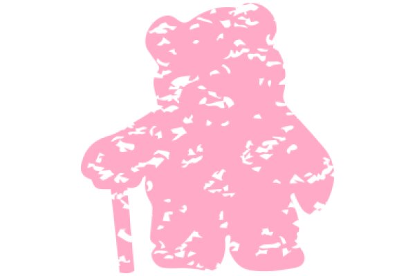 Pink Teddy Bear with Textured Pattern