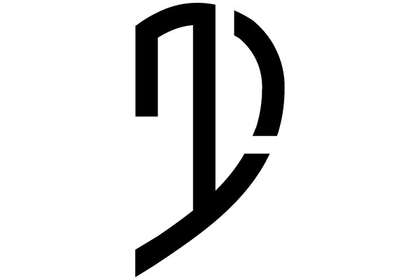 Black Curve Against White Background