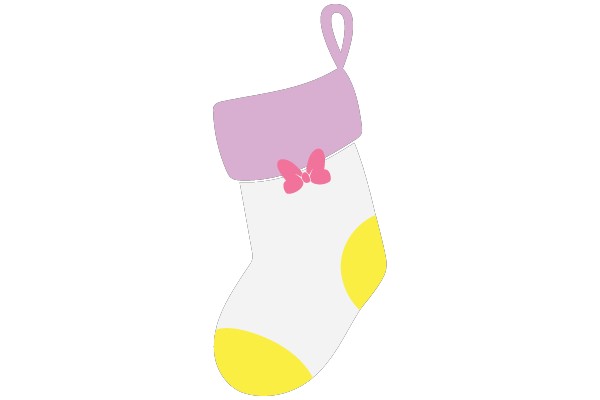 A Festive Christmas Stocking with a Pink Bow