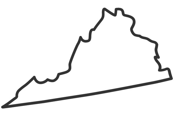 Virginia Outline Map