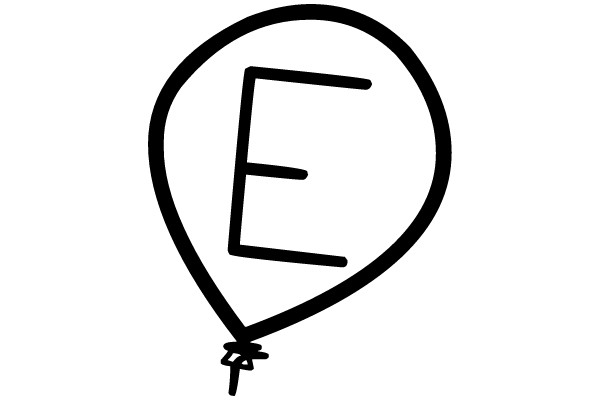 Balloon with the Letter 'E' Inside