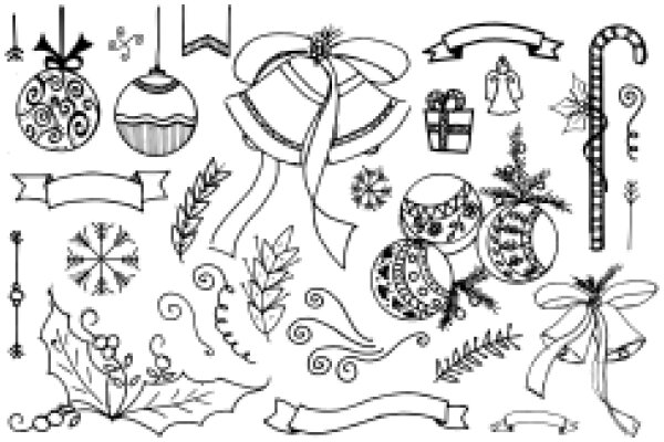 A Festive Collection: Holiday Symbols and Decorations