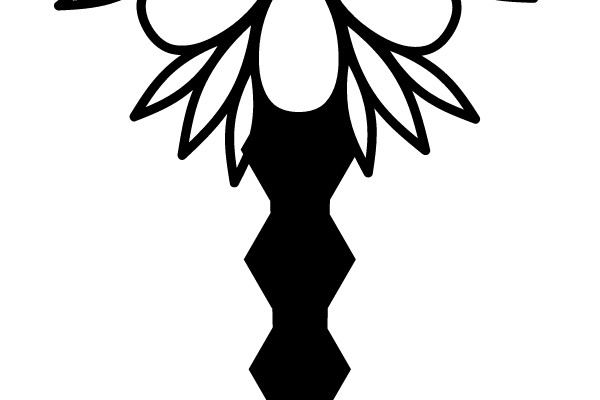 Stylized Number One with a Flowery Design