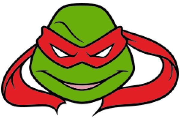 A Playful Portrayal of the Iconic Teenage Mutant Ninja Turtles Character, Leonardo, in a Stylized Cartoon Form