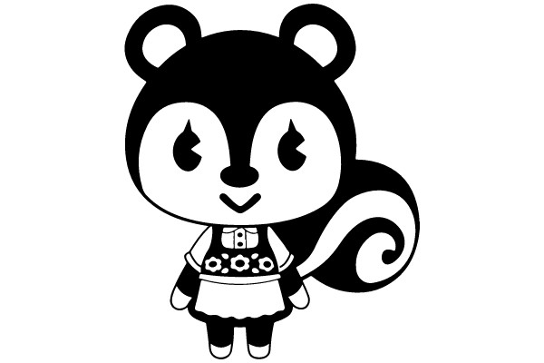 Whimsical Skunk Character: A Blend of Playfulness and Tradition