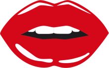 A Red Lip Logo: A Symbol of Communication and Expression