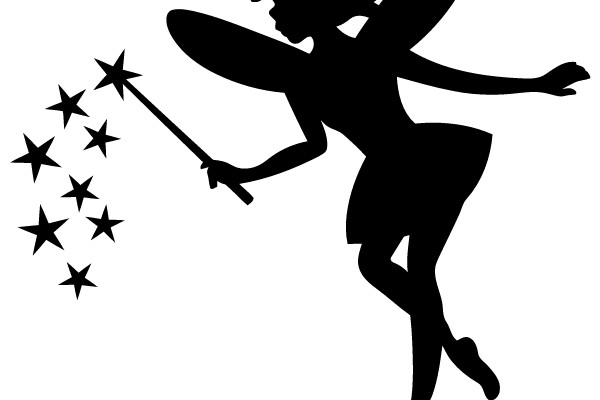 Whimsical Fairy with Star Wand