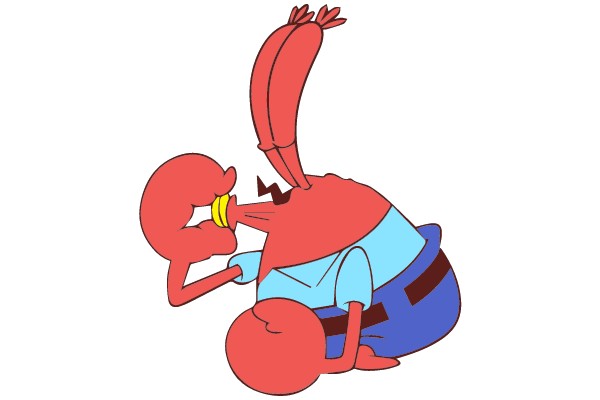 Squidward Sneezing with a Donut