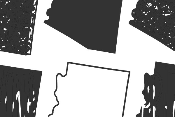 Arizona State Outline with 