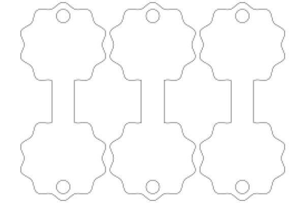 A Collection of Empty Shapes: A Visual Exploration of Geometric Patterns