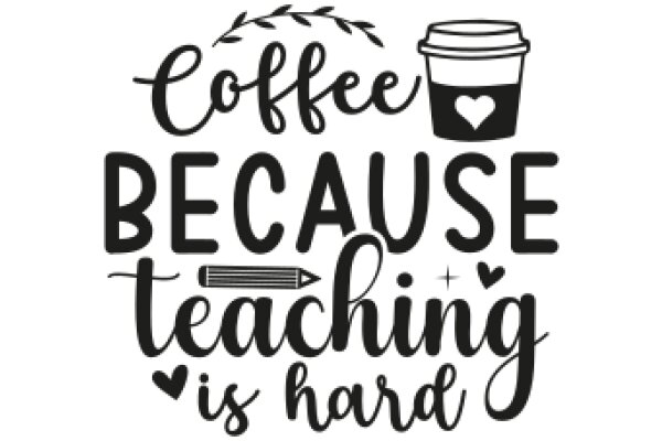 Coffee, Teaching, and a Heart: A Graphic Design for a Coffee Shop or Teacher's Lounge